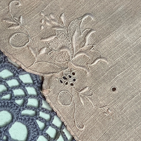 Vintage Upcycled Set Of 5 Linen Tea Towels - Picture 2 of 16